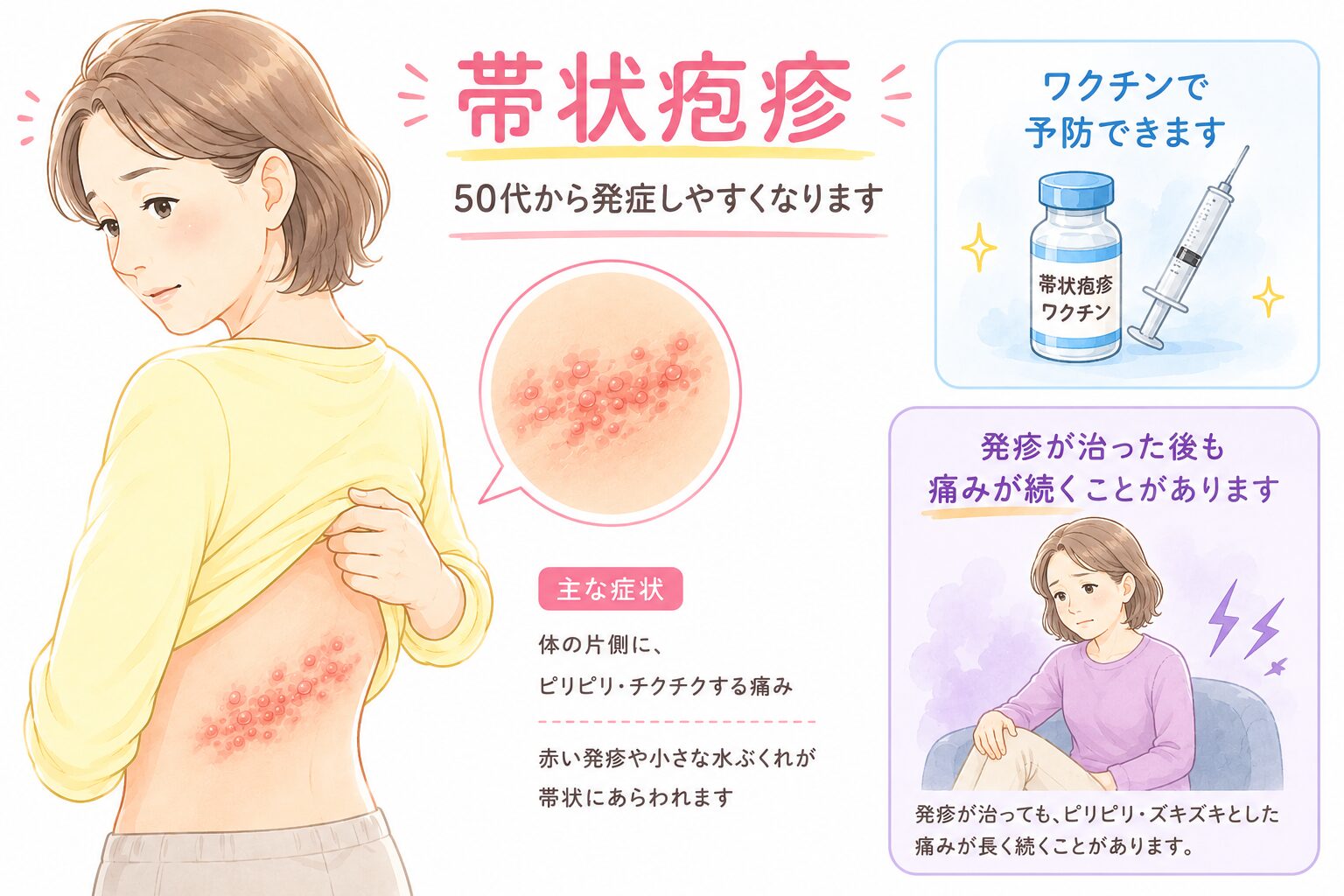 帯状疱疹が痛みだけで終わる真相｜発疹なしの危険性と受診基準