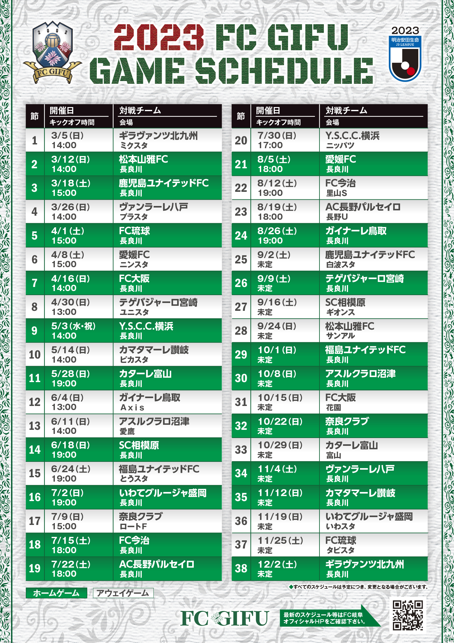 Fc岐阜の試合日程と結果速報！J2昇格への勝敗要因と観戦ガイド