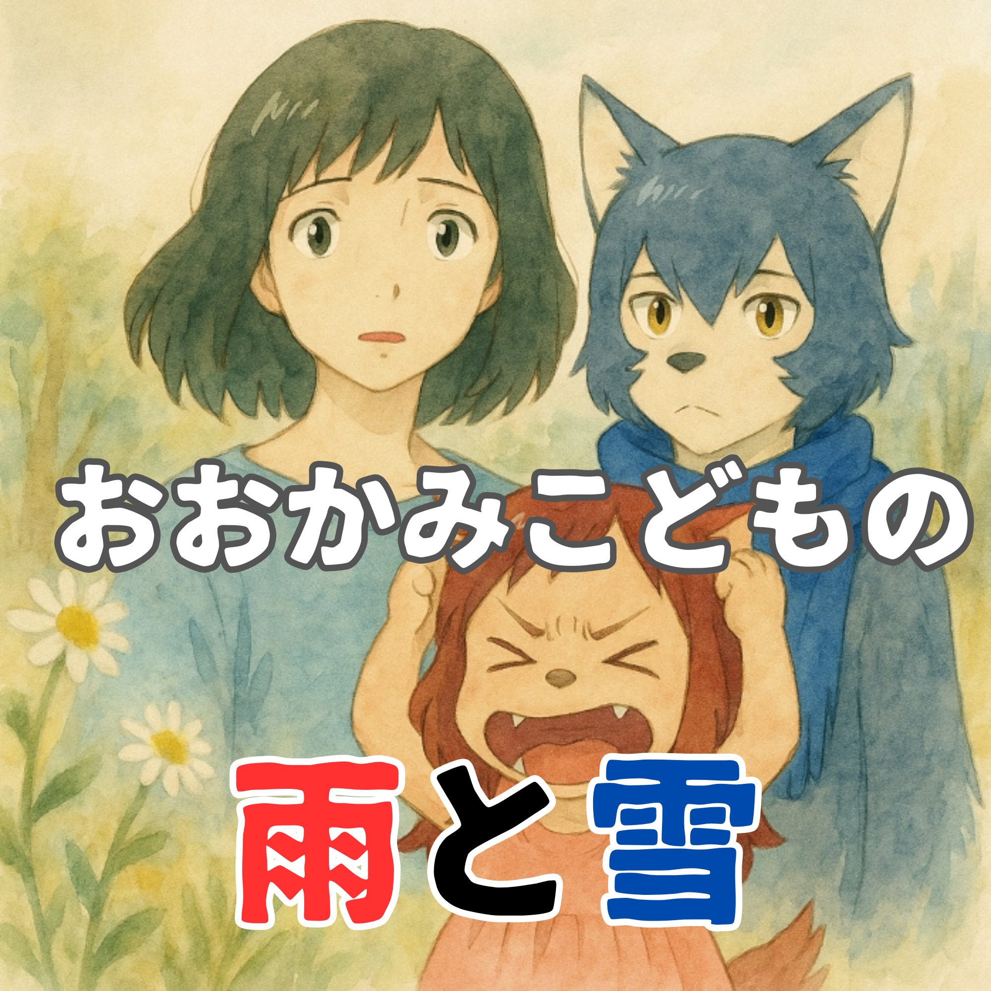 おおかみこどもの雨と雪「花が気持ち悪い」論争の真相と違和感の正体