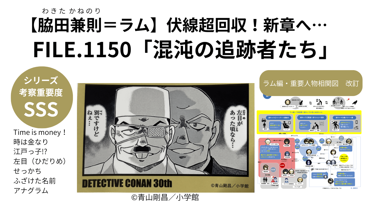 『名探偵コナン』ラムの正体は脇田！伏線回収と真の目的を徹底解説