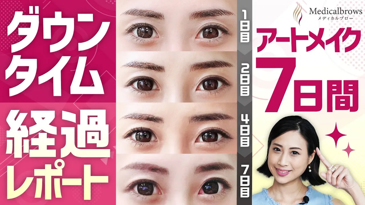 アートメイクのダウンタイムは何日続く？経過症状と失敗防ぐケアの真相