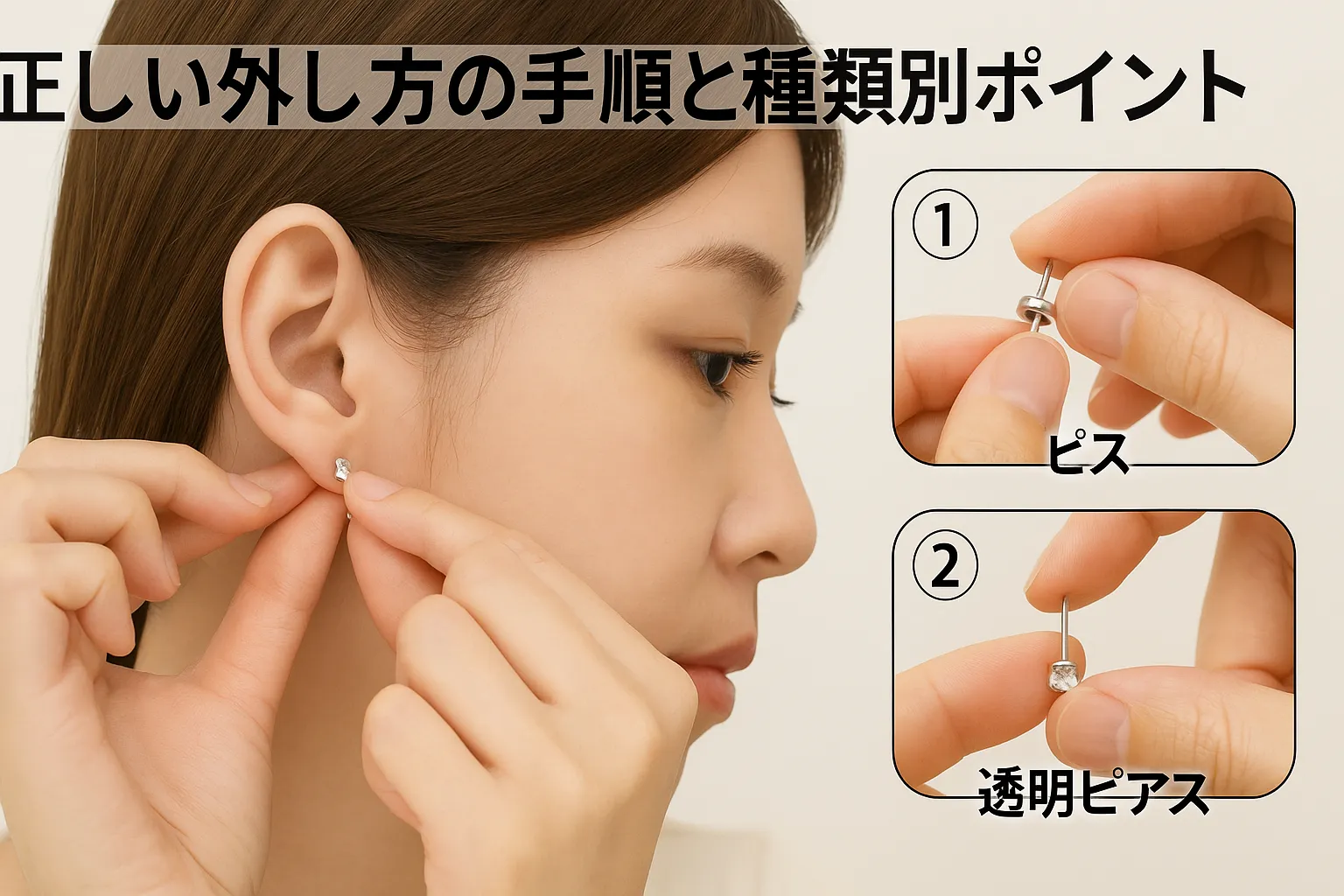 ファーストピアスを外すタイミングはいつ？完成サインと安全な外し方