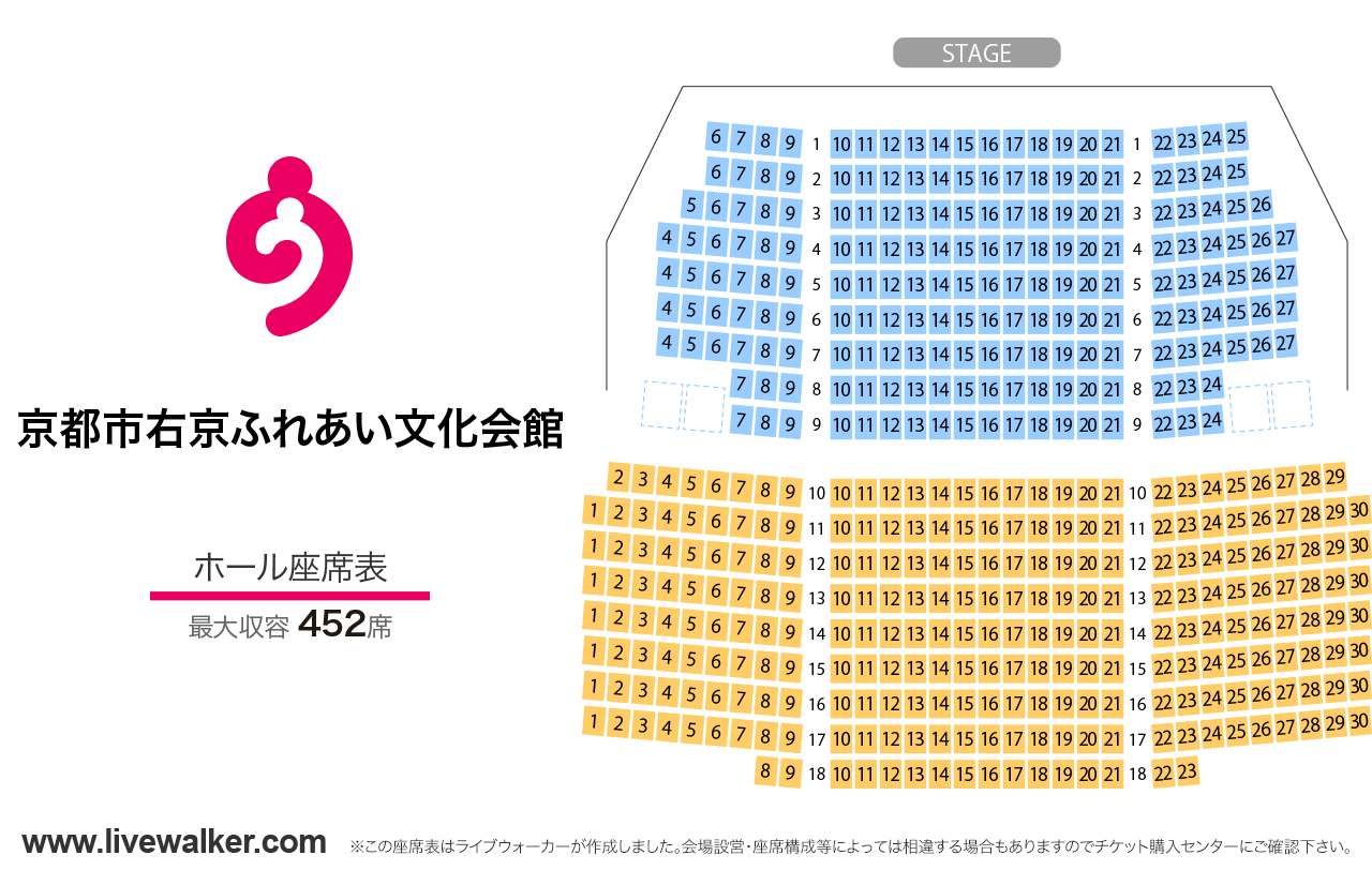 京都市右京ふれあい文化会館の座席表と見え方！駐車場満車の噂を徹底検証
