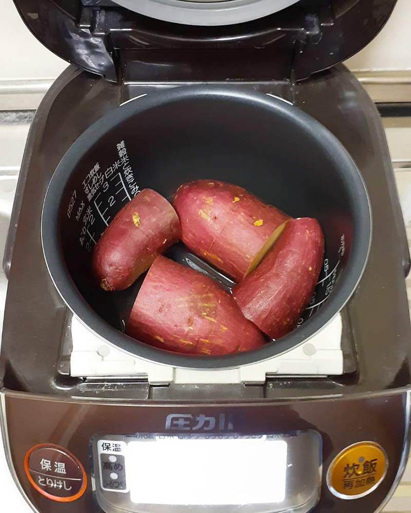 炊飯器で蜜芋化！極上さつまいもを作る水の黄金比と玄米モードの秘密