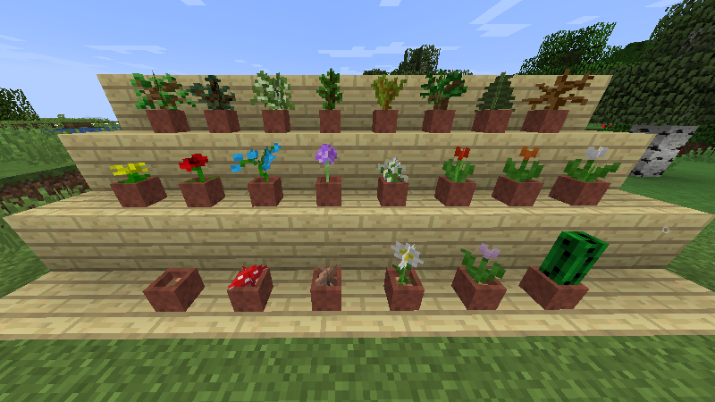 マイクラ花瓶の作り方完全解説！植木鉢と飾り壺でおしゃれ内装