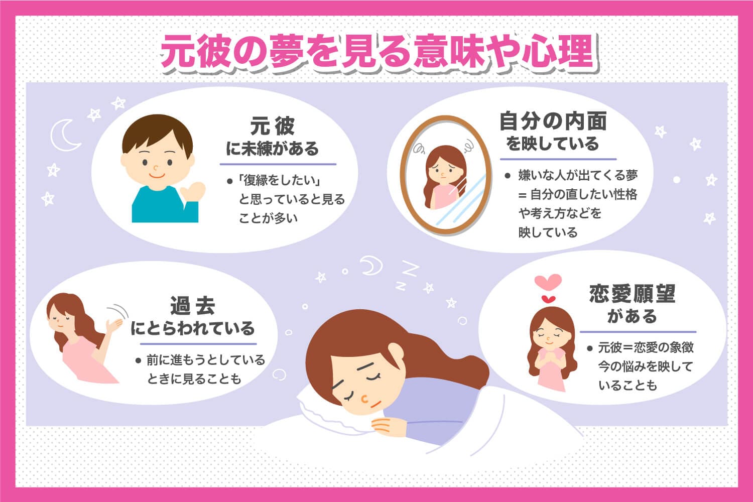 元彼の夢を見る理由とは？復縁のサインと深層心理を行動心理学で徹底解明