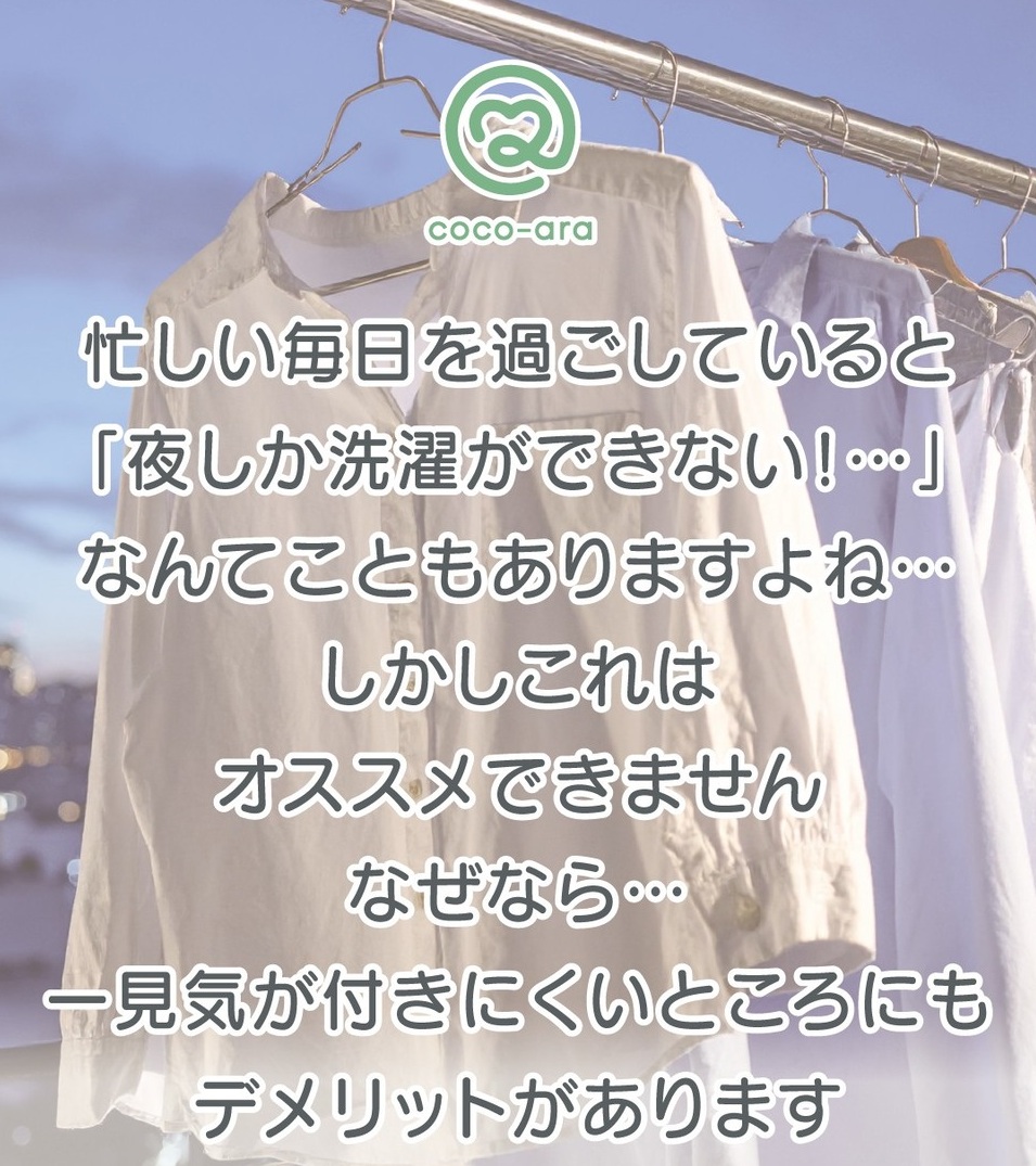 夜に洗濯物を干してはいけない理由｜虫・臭い・防犯リスクの真相と対策