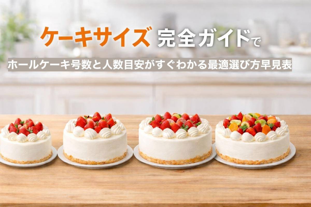 ケーキ4号サイズは何人分？直径Cmや5号との違いと失敗しない選び方