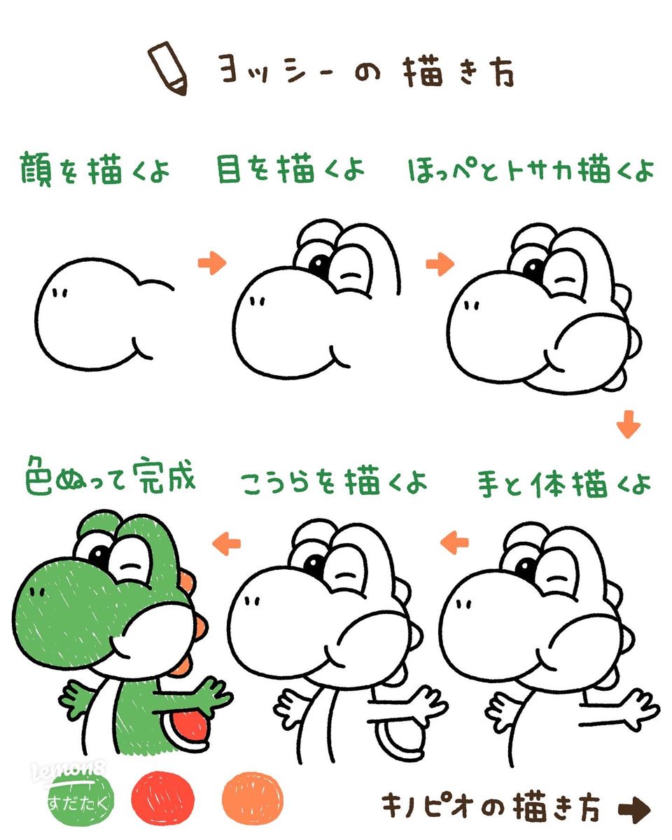 誰でも3分！ヨッシーの簡単イラスト描き方とプロ直伝の3ステップ
