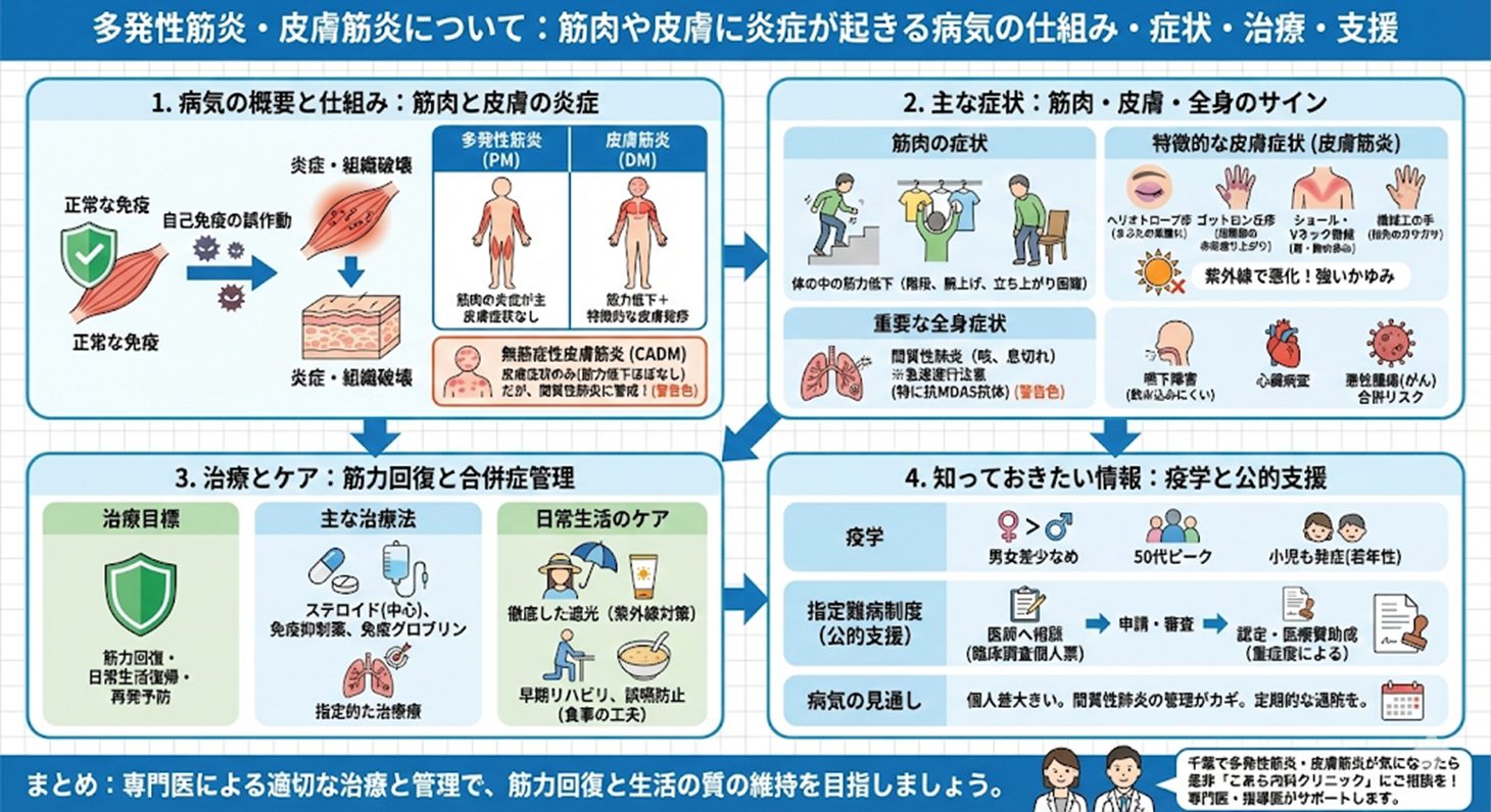 手足に力が入らない？多発性筋炎の初期症状と原因・最新治療法を徹底解説