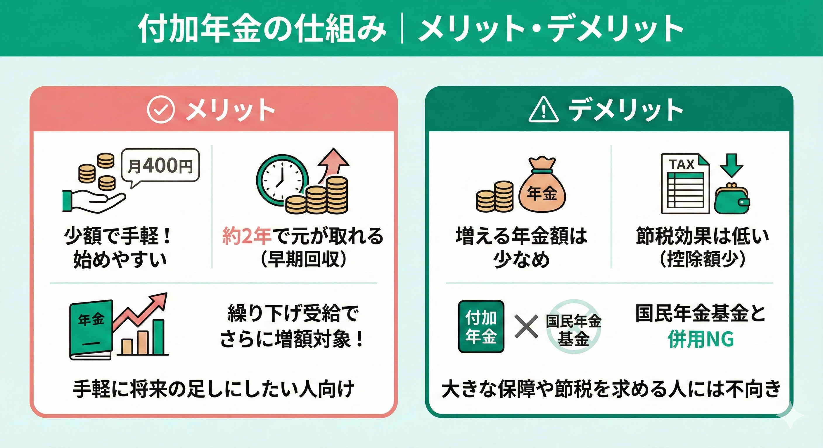 国民年金の付加年金は本当にお得？月400円の損益分岐点と落とし穴