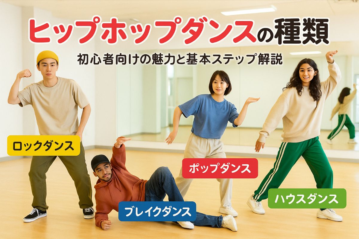 ダンスの種類を完全解説！人気ジャンルの特徴・難易度と初心者の選び方