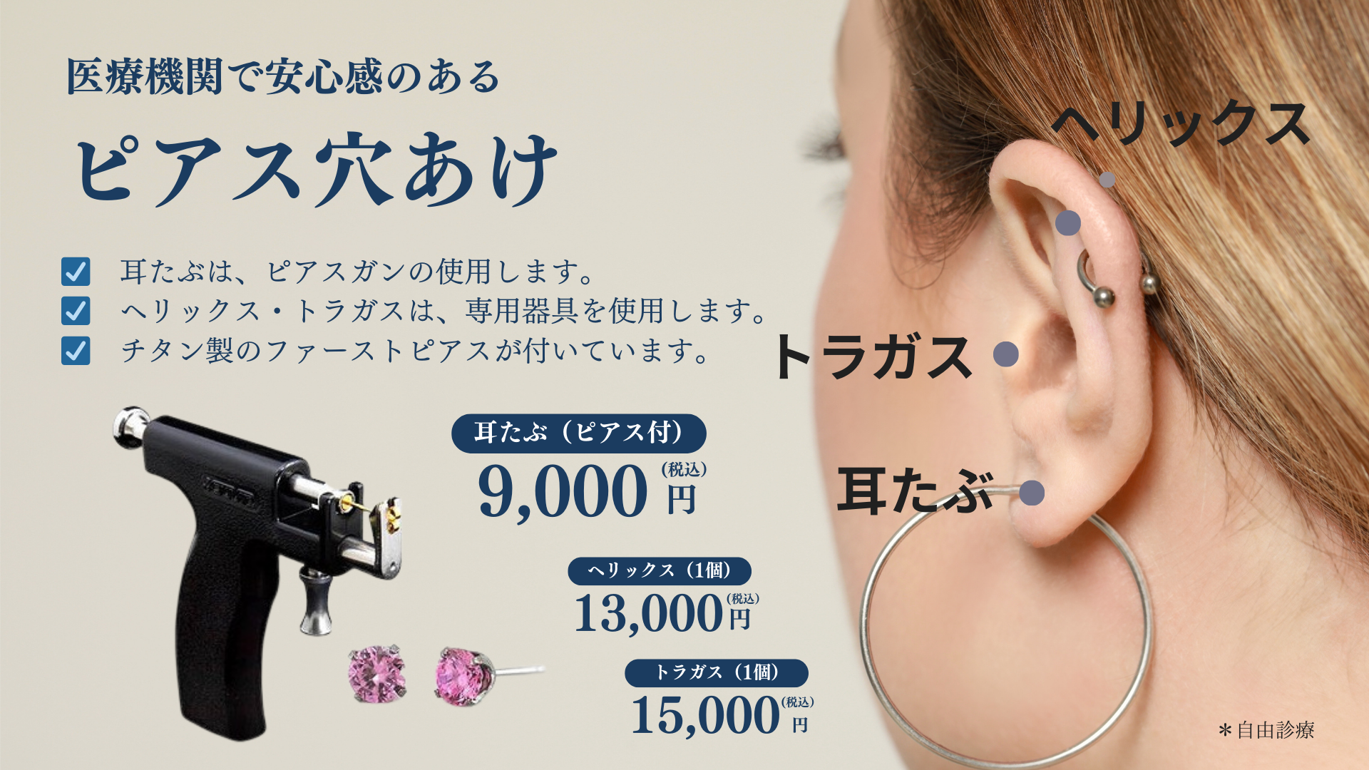 皮膚科のピアス穴あけが急増する理由と費用・麻酔・保険適用の全真相