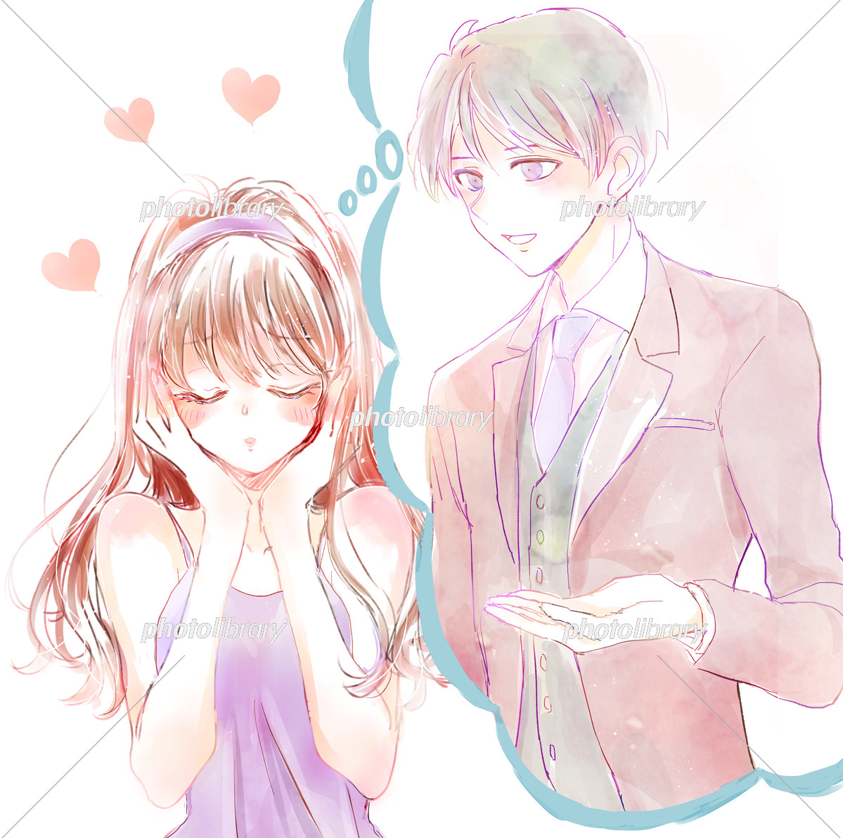 好きな人のイラストで胸キュン！片思いの心理とエモいペア画トレンド