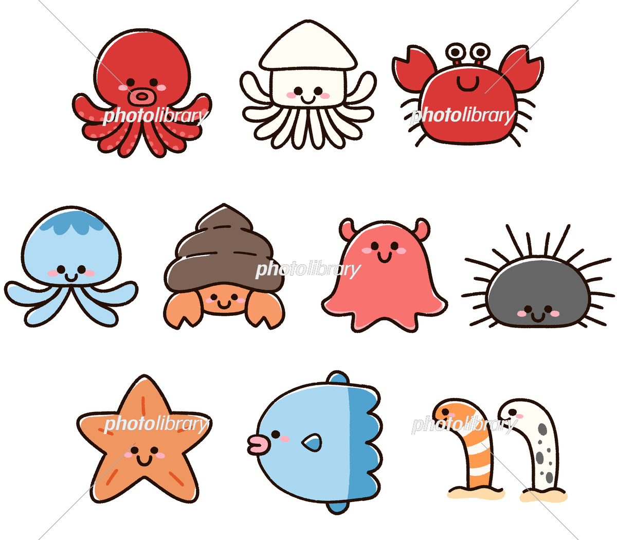 海の生き物のかわいいイラスト決定版！無料素材と描き方【2026】