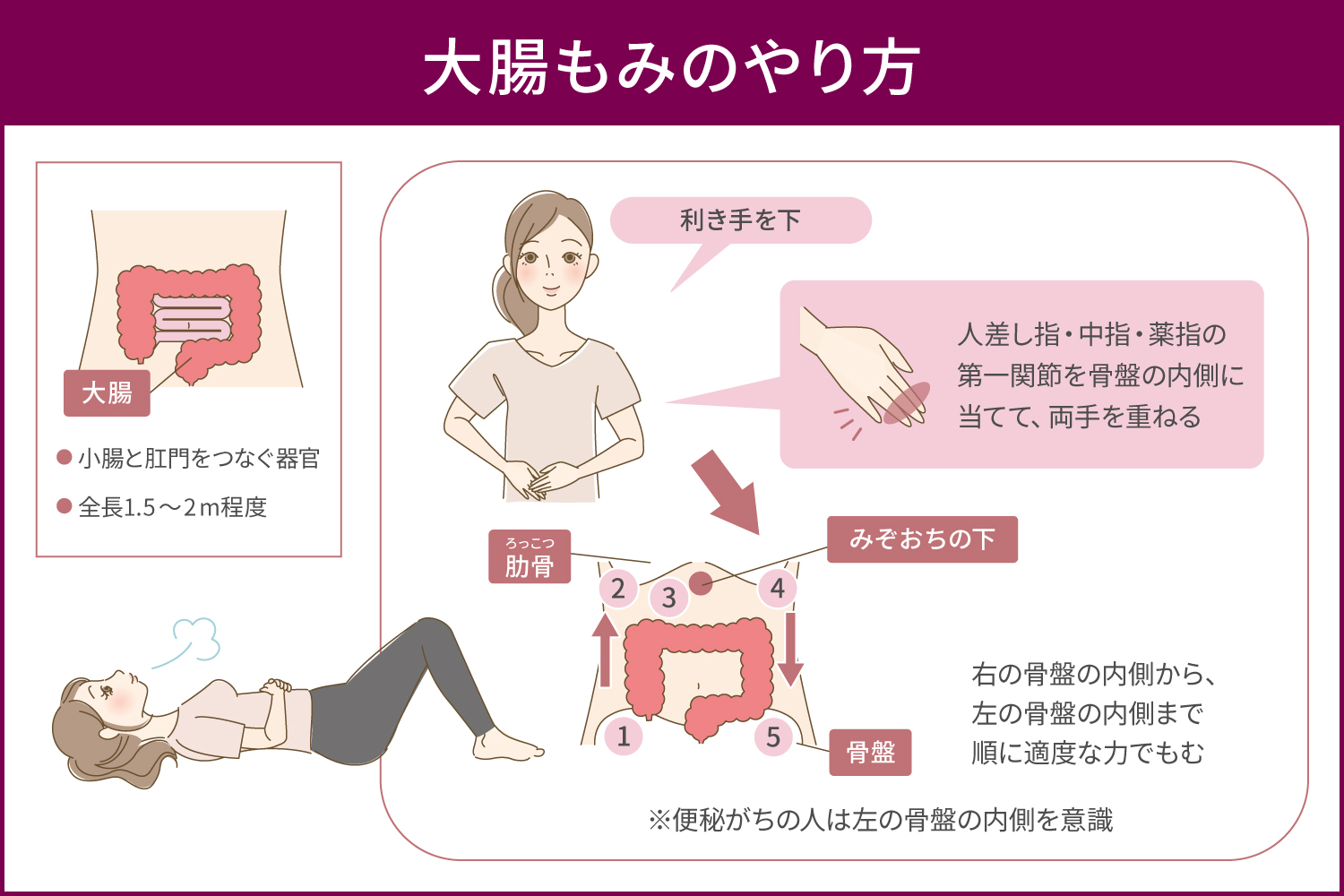 お腹を触ると腸が硬い？便秘や病気のサインと即効マッサージ法