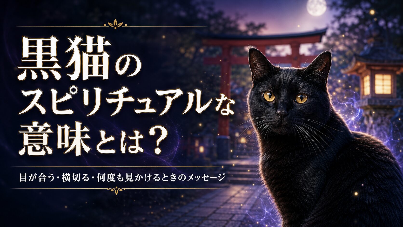 黒猫は不吉？スピリチュアルな真実と行動別幸運サインを徹底解説