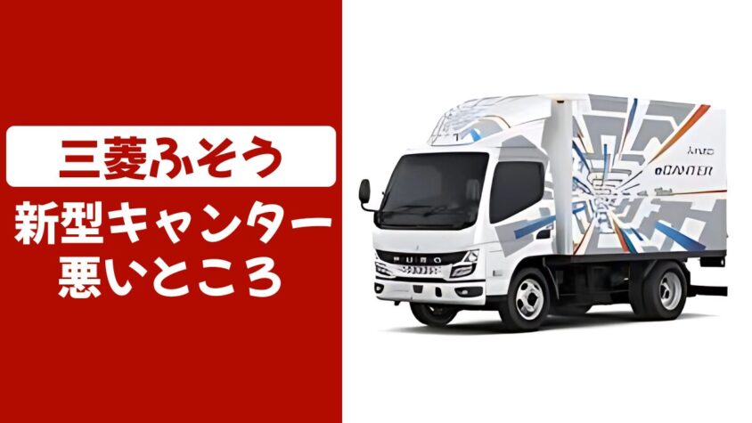 新型キャンターの悪いところを暴露！購入前の決定的な欠点とリアル評判