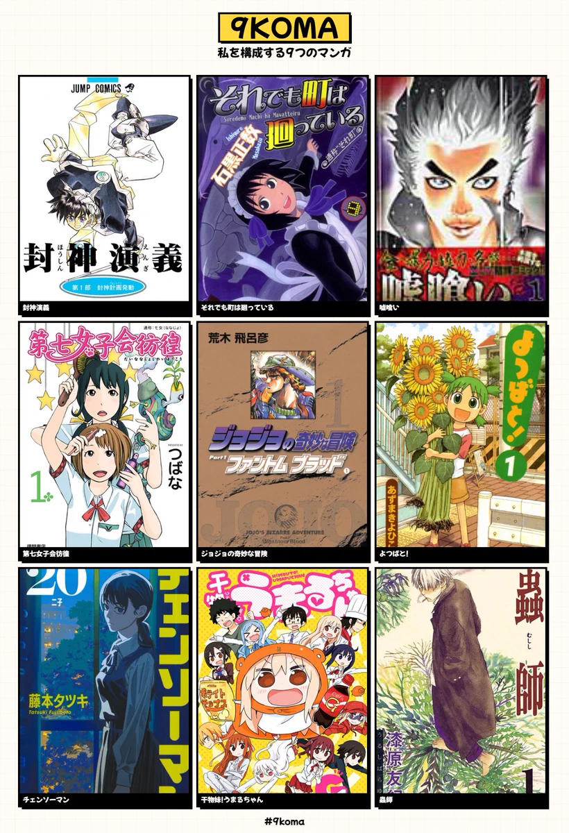 私を構成する9つの漫画とは？作り方と選び方の基準を徹底解説
