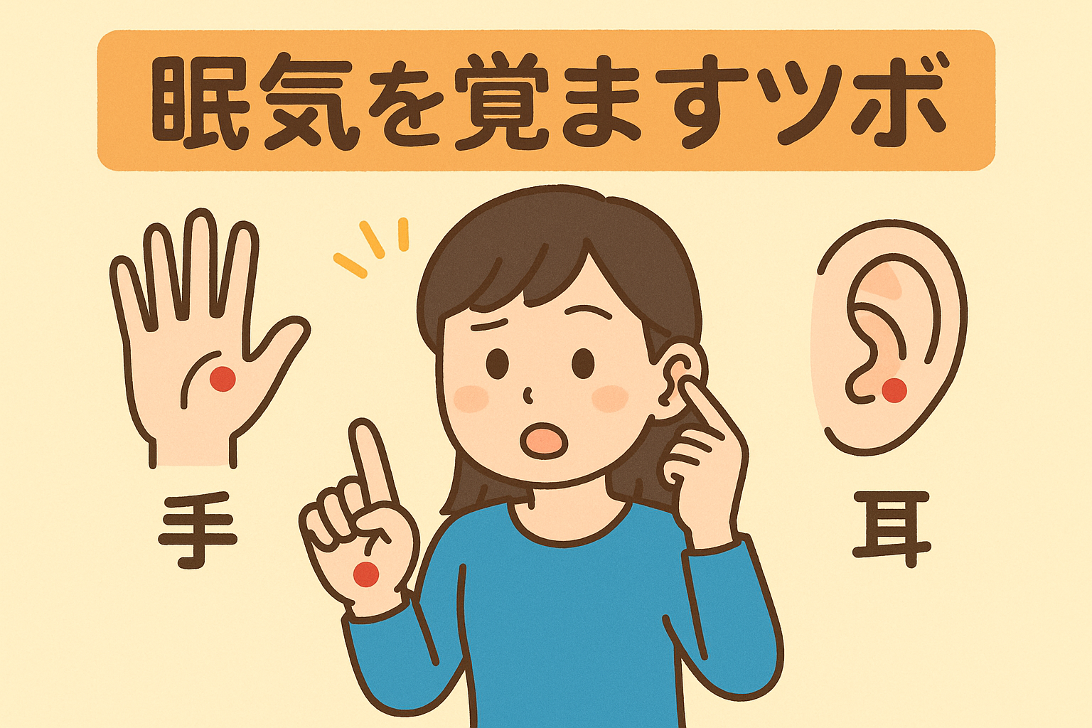 即効で眠気覚まし！会議や運転中の猛烈な睡魔を消す最強ツボ徹底解説