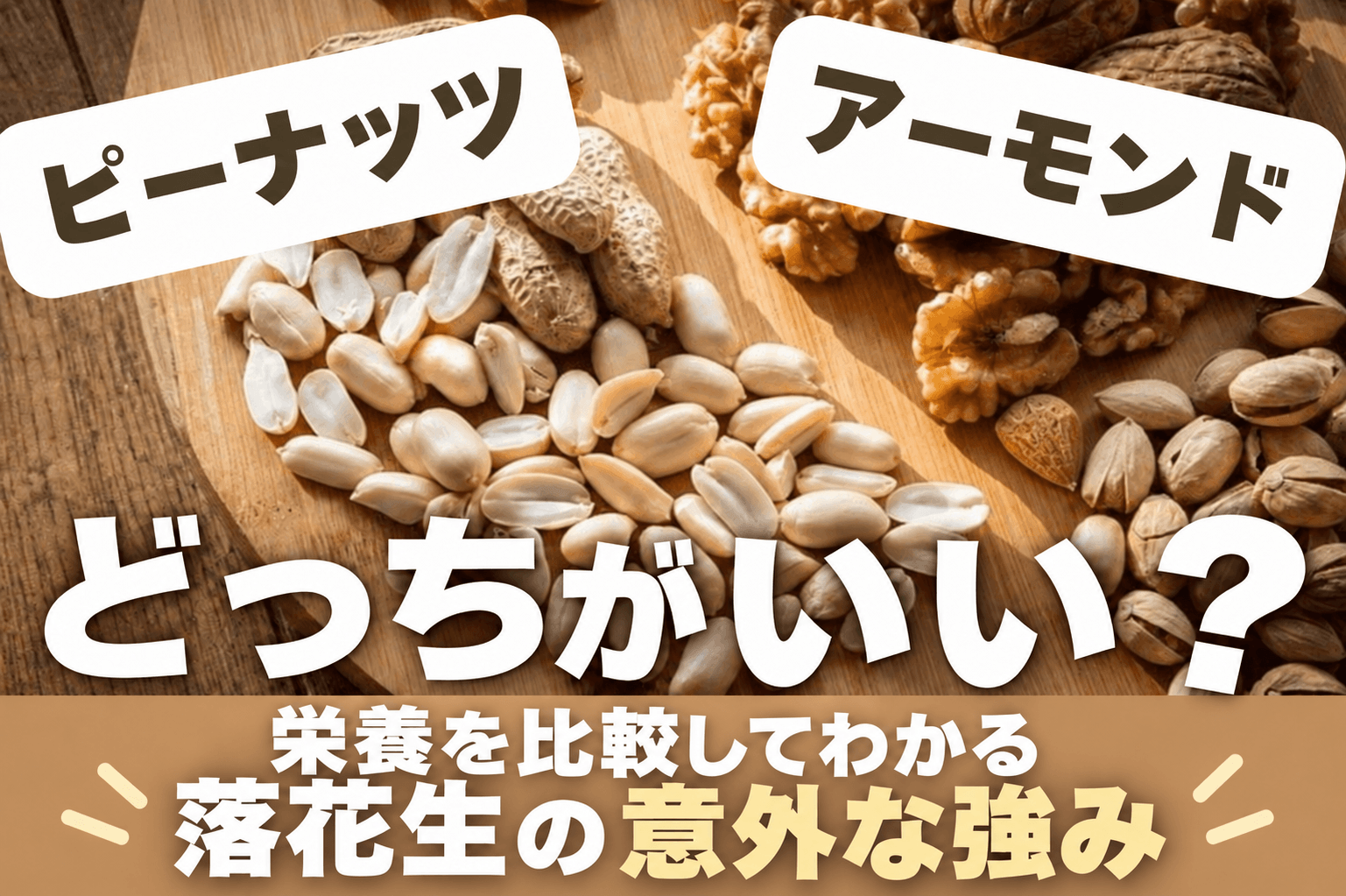 アーモンドとピーナッツの違い5選！栄養・分類・アレルギーを徹底解説