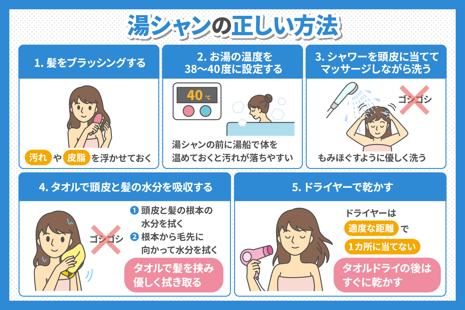 湯シャンの正しいやり方完全ガイド！ベタつきと臭いを防ぐ極意