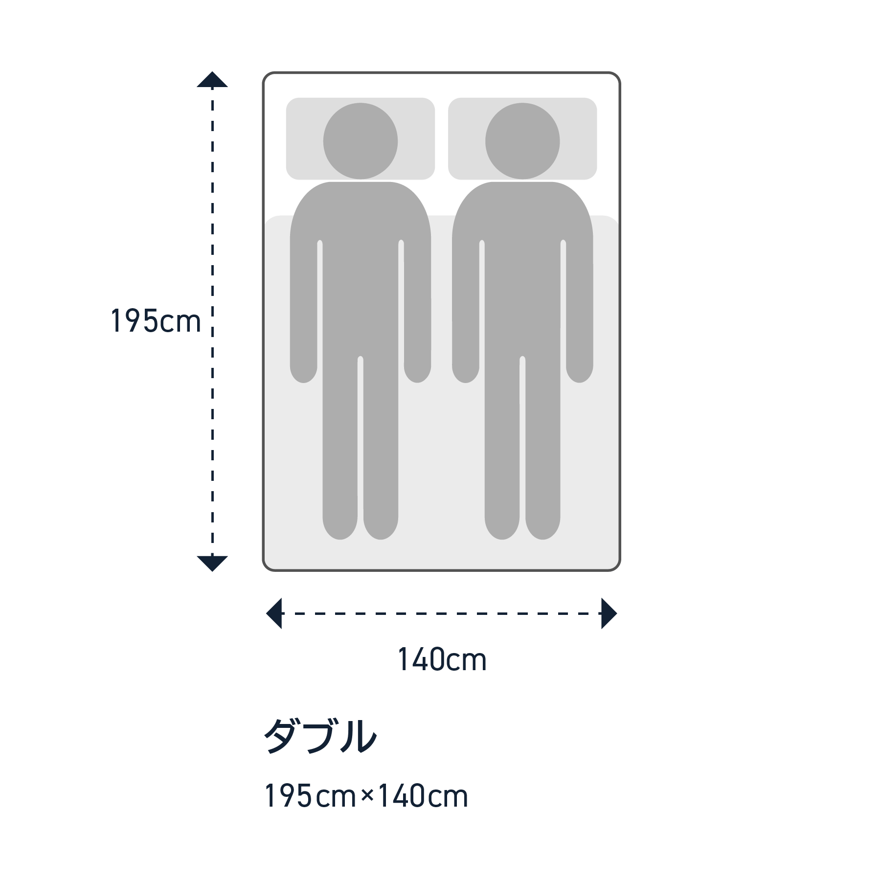 ダブルベッドの大きさは2人で狭い？後悔しない選び方と寸法比較