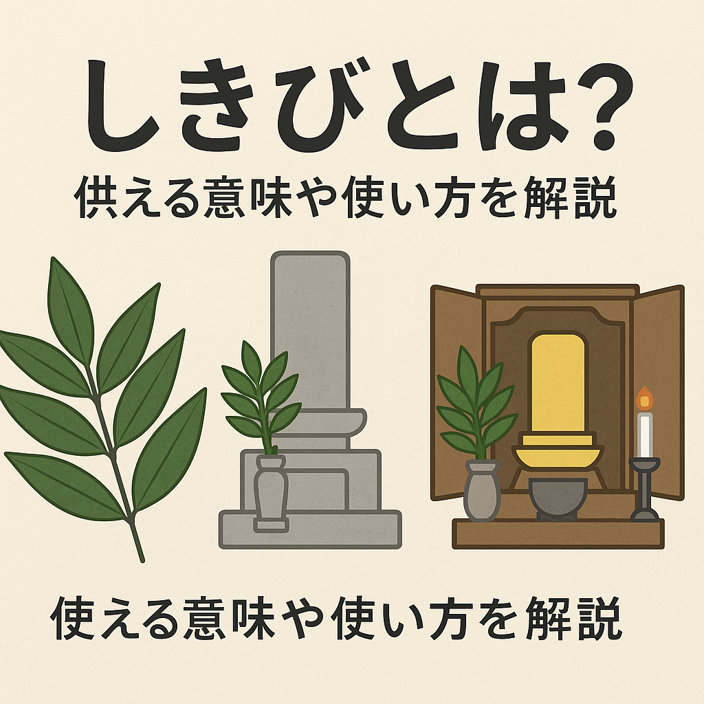 しきび（樒）とは？榊との違い・仏事に供える理由と猛毒の真相を解説