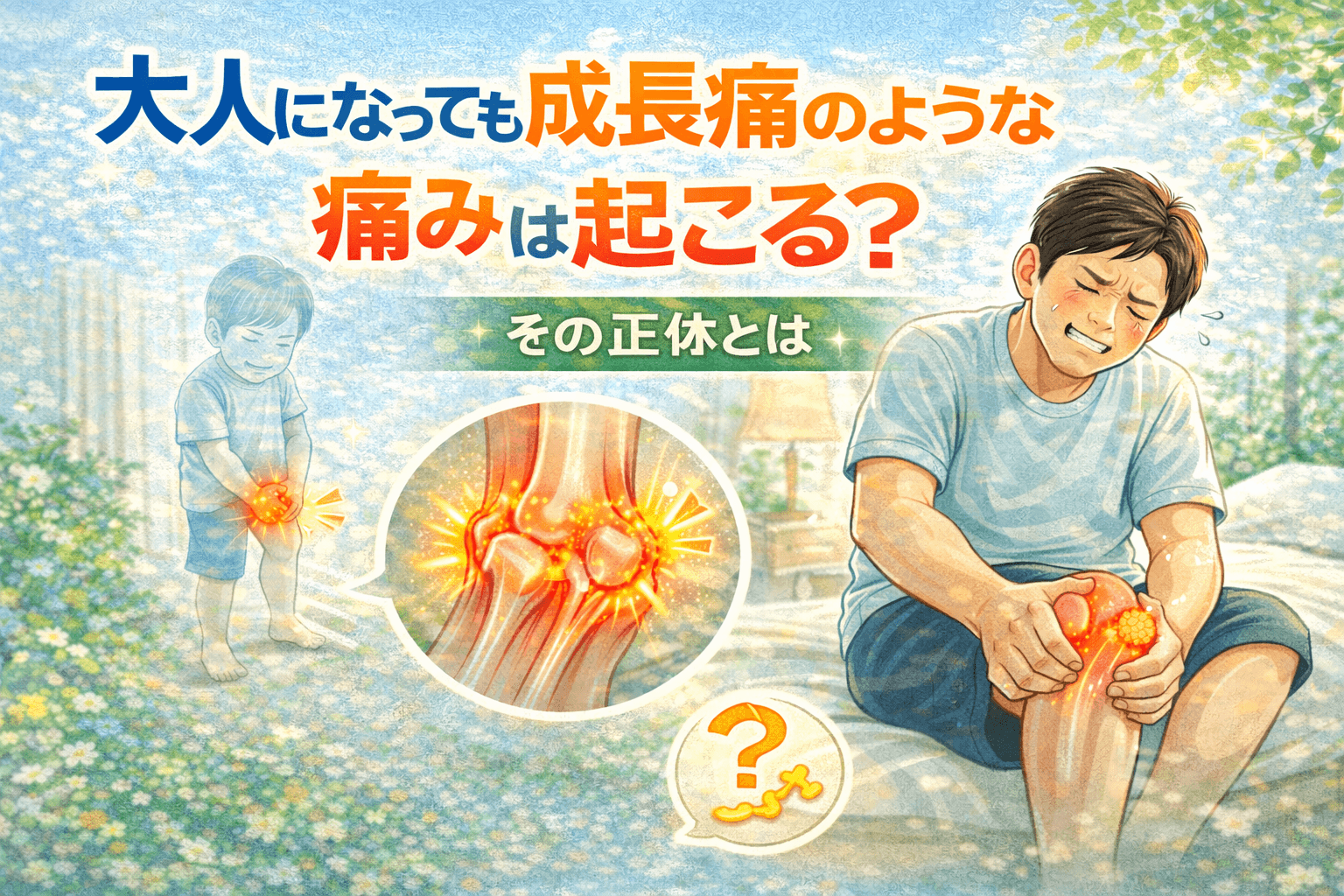 大人の足に走る成長痛の正体は？知恵袋で急増する痛みの原因と受診科
