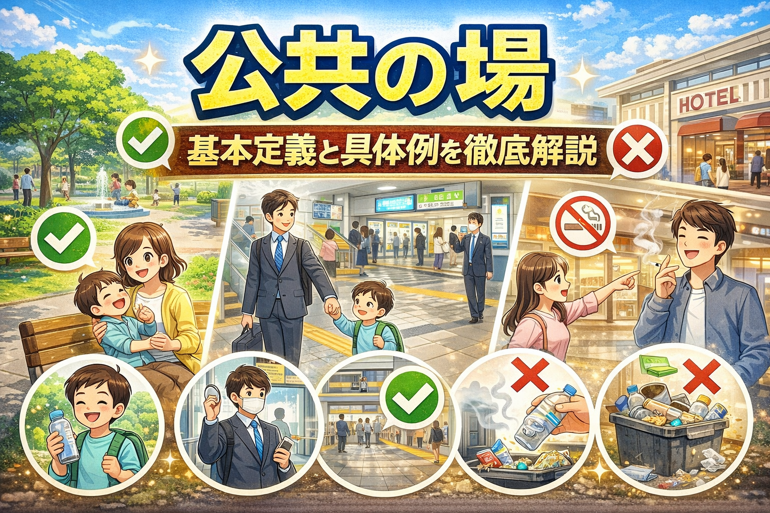 公共の場のマナー違反と違法境界線｜思わぬ処罰を防ぐ2026年最新基準