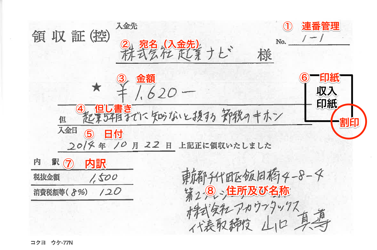 個人の領収書の書き方完全版！宛名・但し書きのNg例と印紙ルールを徹底解説