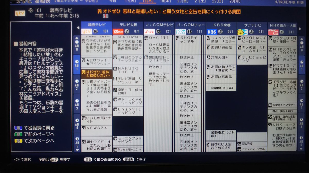読売テレビ番組表2026最新版｜日テレとの枠違いと独自編成の全真相