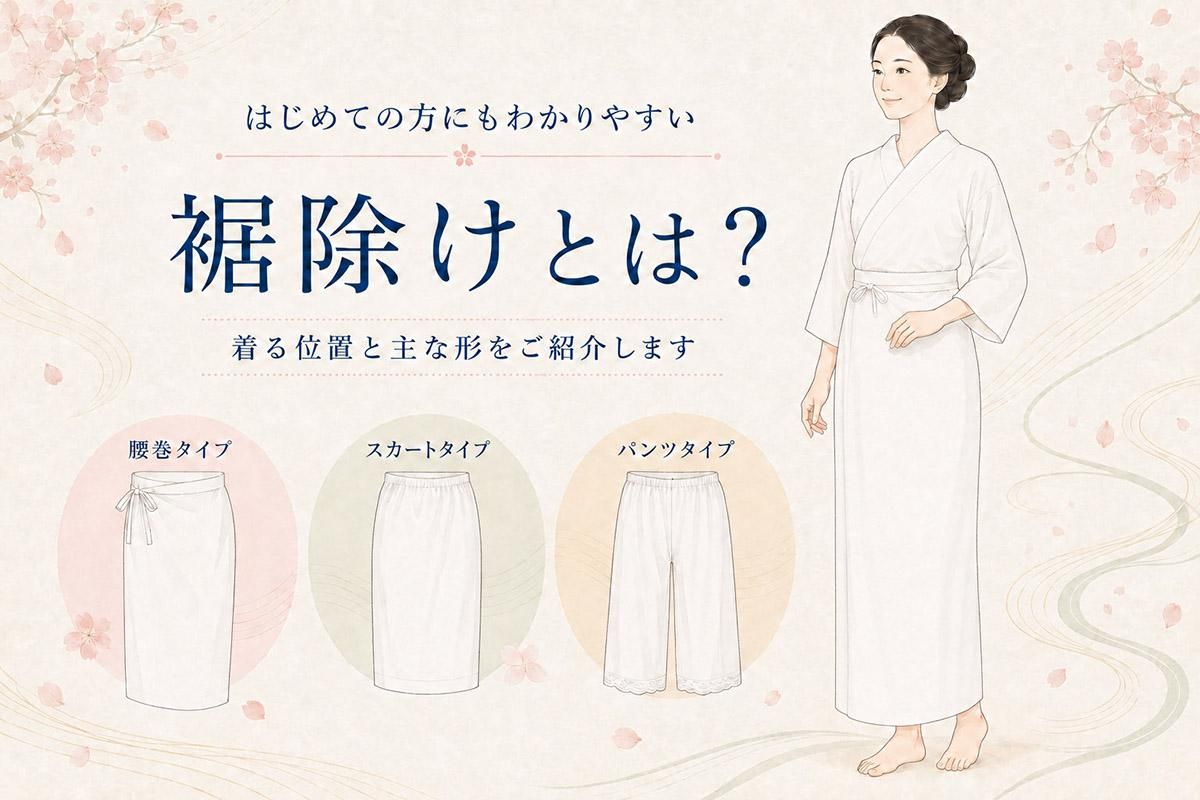 裾除けとは？役割と肌襦袢の違い・失敗しない選び方や代用の真相