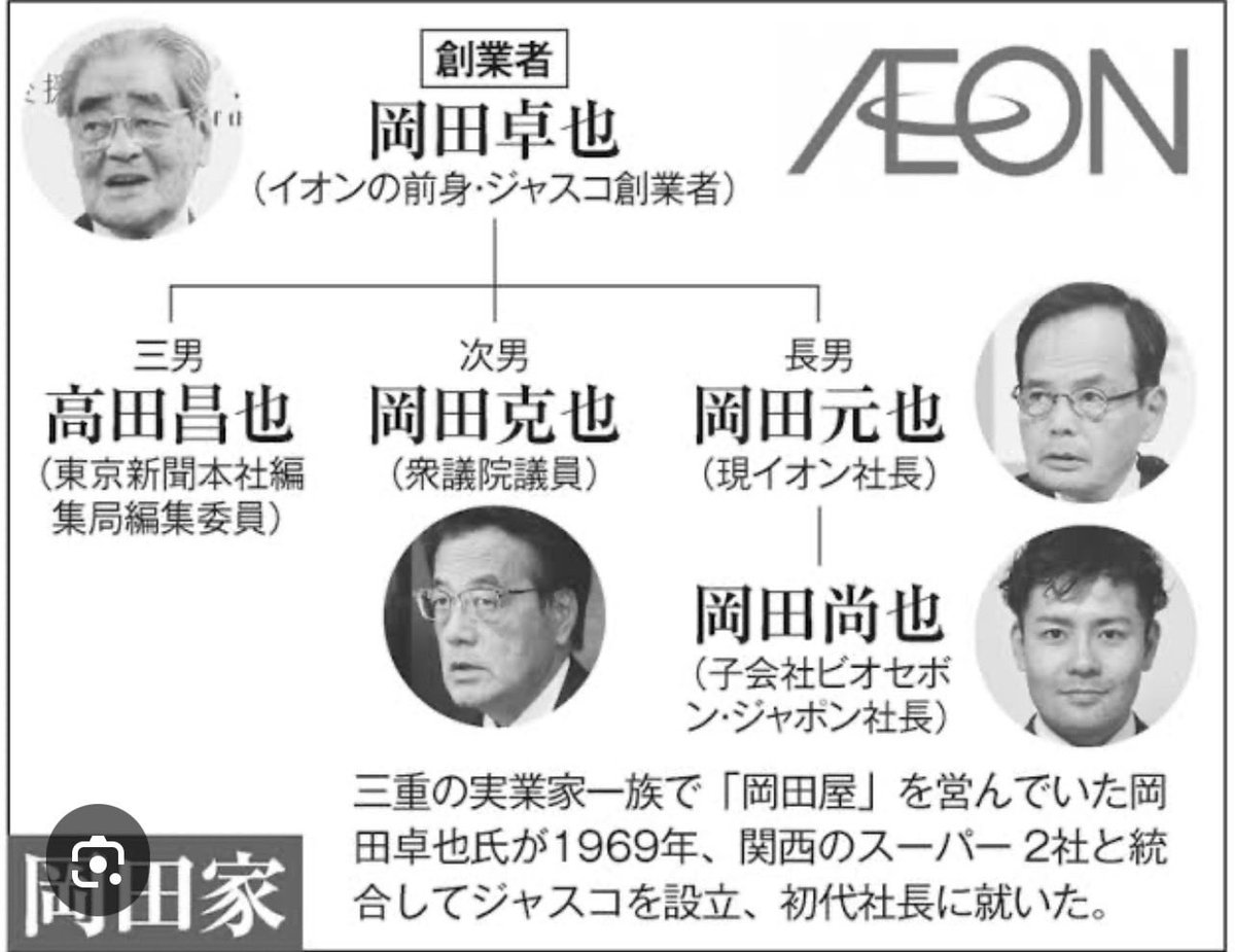 岡田克也とイオンの本当の関係とは？華麗なる家系図と噂の真相を追う