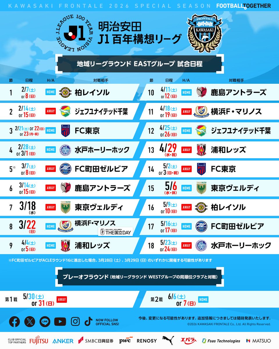 【2026最新】川崎フロンターレ試合日程・結果速報と中継完全ガイド