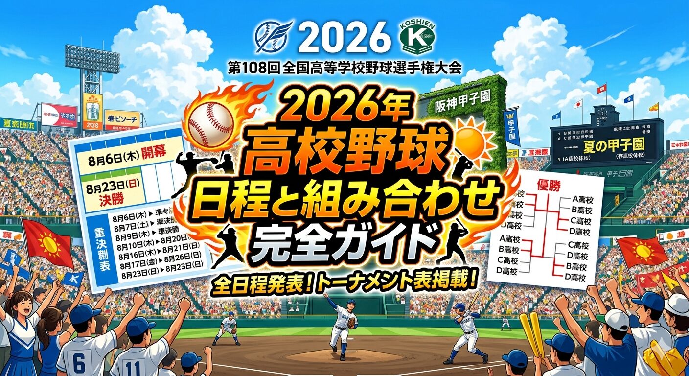 【2026年夏の衝撃】酷暑対策の「朝夕二部制」本格化と低反発バット3年目――変貌する「高校野球 甲子園」のリアルと未来