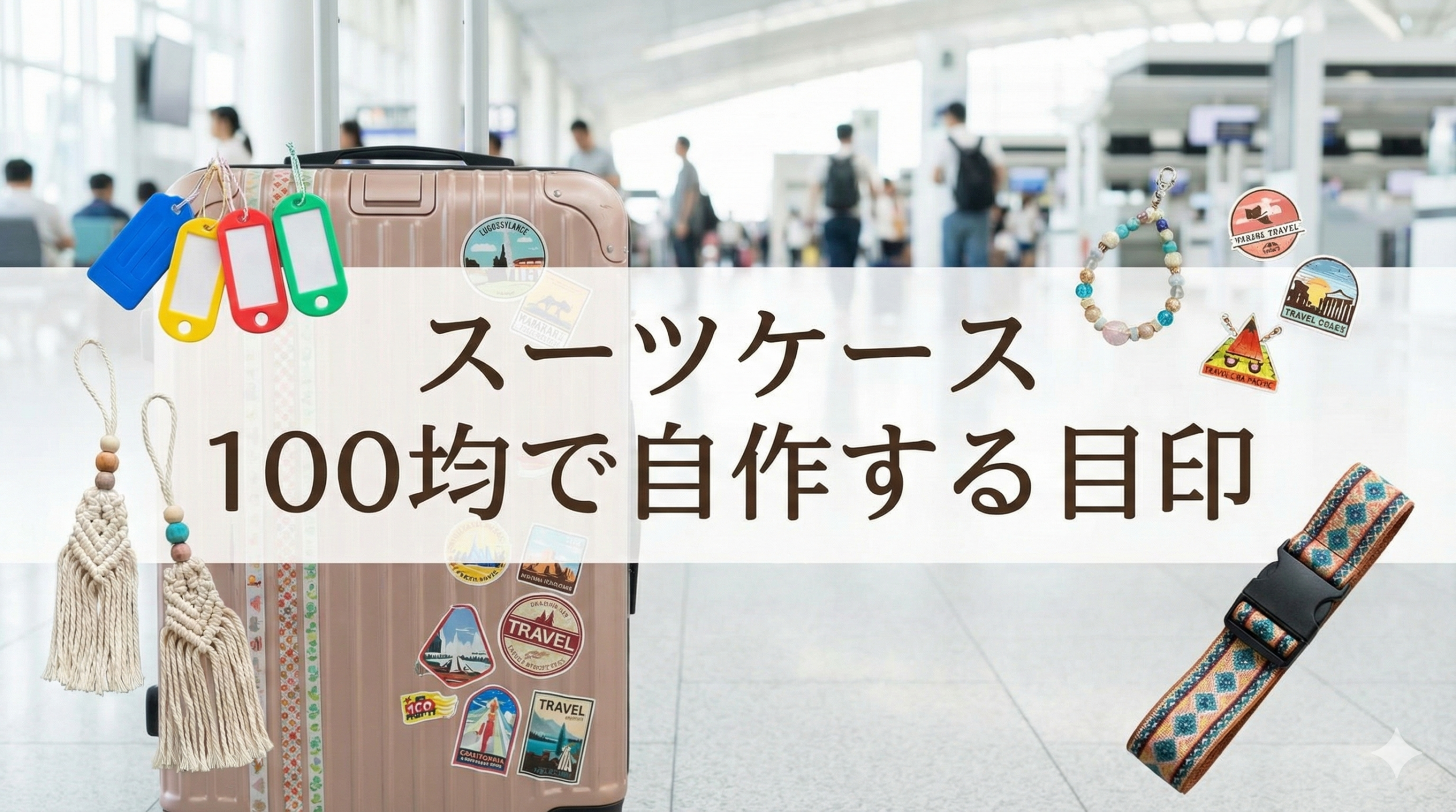 ターンテーブルで一瞬で見分ける！スーツケース目印の正解と裏ワザ