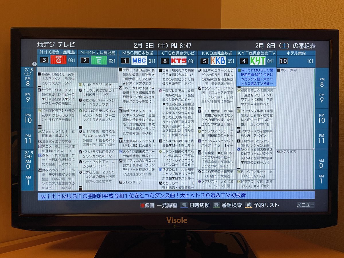 鹿児島のテレビ欄完全ガイド！民放4局＆Nhk最新番組表と見どころ