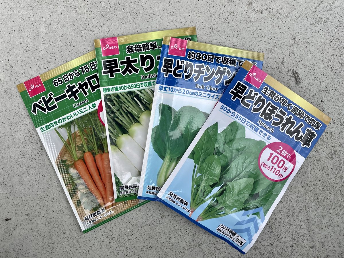 ダイソー野菜の種は本当に育つ？2個100円の評判と発芽率を徹底検証