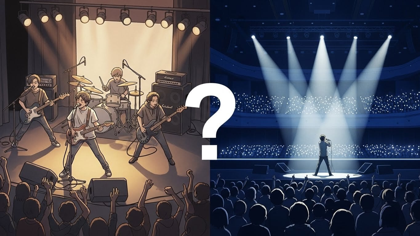 コンサートとライブの違いは？会場規模やマナーの境界線を徹底比較