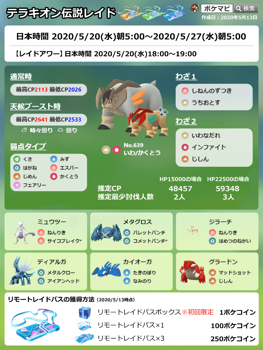 【2026最新】テラキオン個体値100%Cp一覧と厳選基準を徹底解説