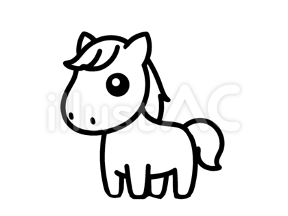 可愛い馬の手書きイラスト描き方！絵が苦手でも3分で描ける簡単3手順