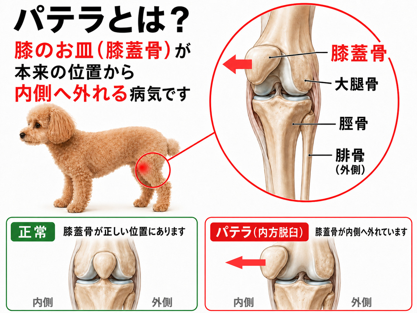 犬のパテラとは？スキップ歩行の真相とグレード別手術費用の相場