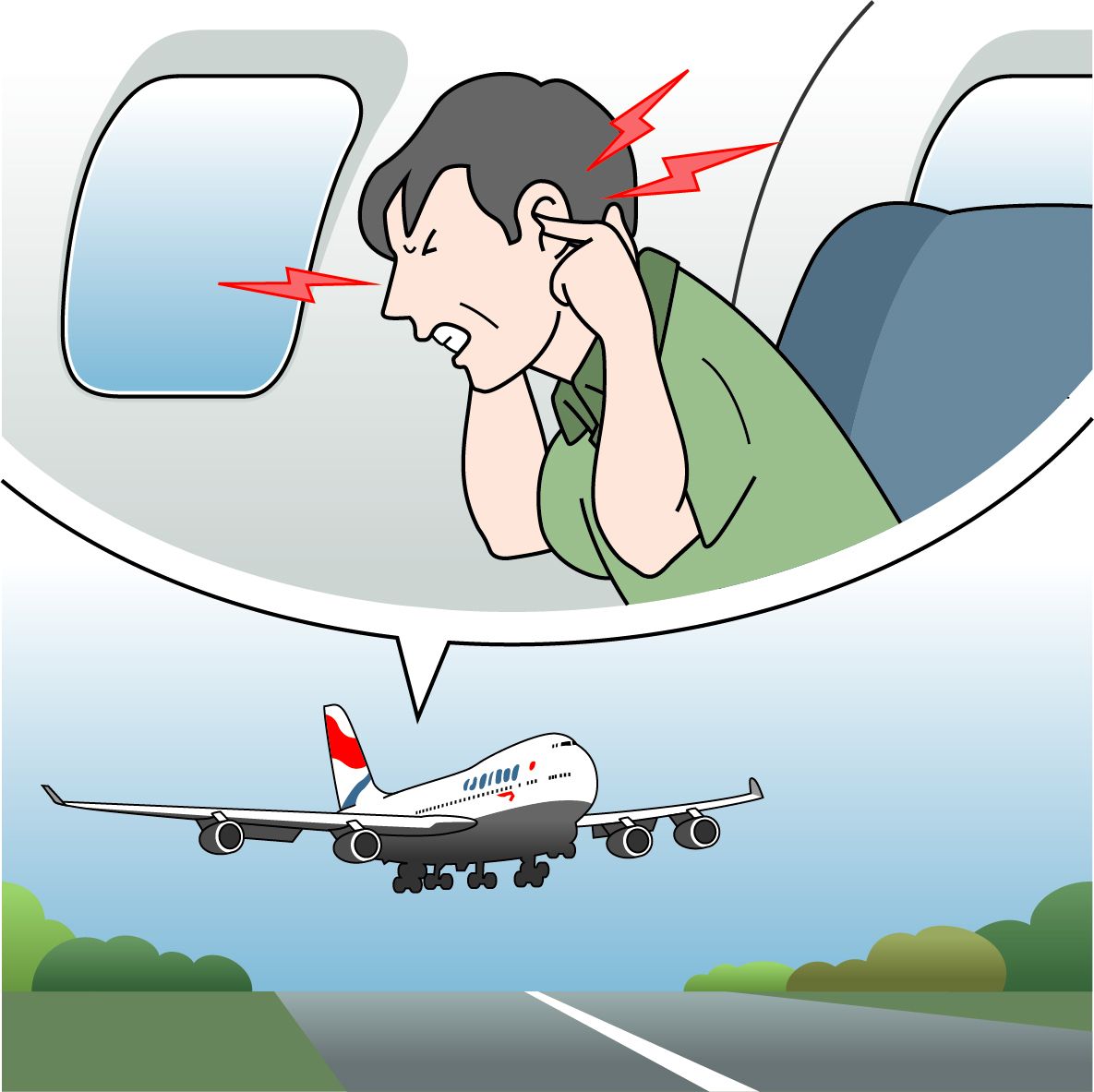 飛行機の耳の激痛を即解消！着陸時の原因と耳抜き裏ワザ＆予防法