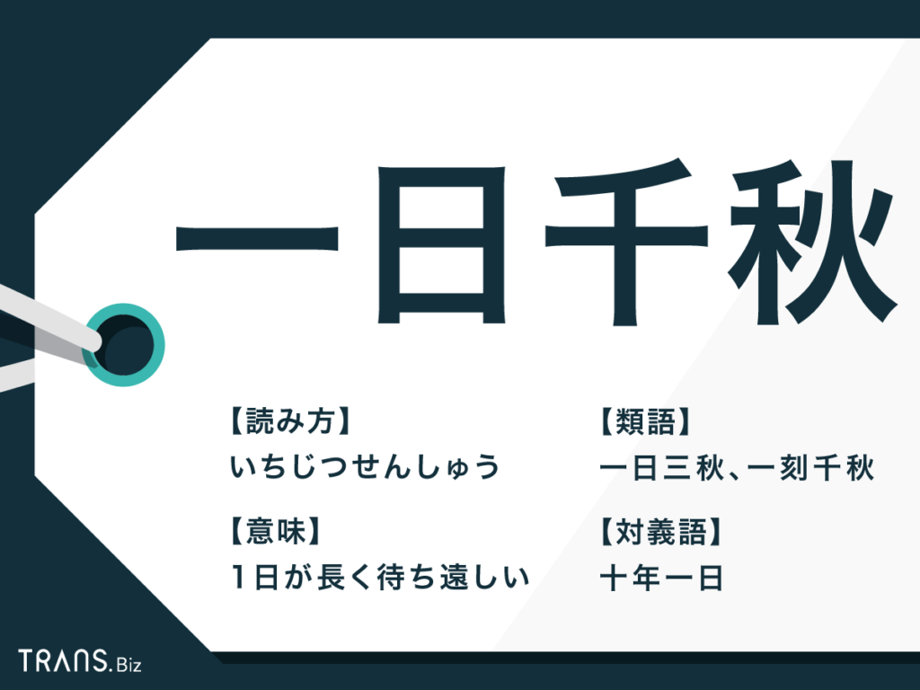 一日千秋とは？読み方や意味・由来・ビジネスで使える例文まで徹底解説