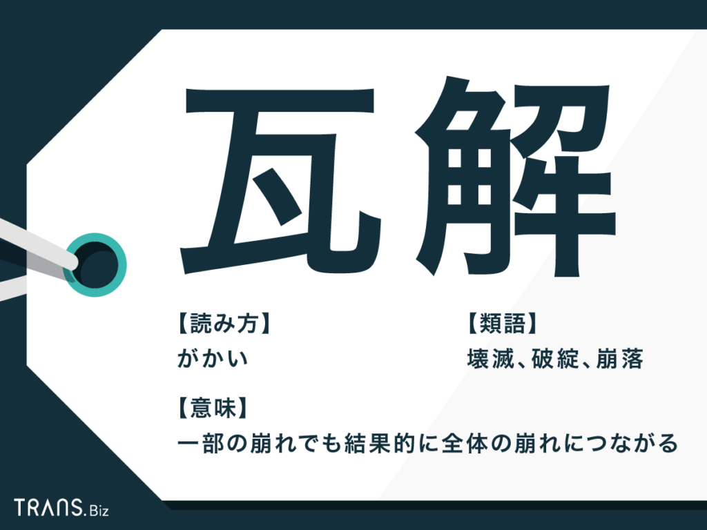 瓦解とは？意味や読み方・崩壊との違いと組織が崩れる根本原因を徹底解説