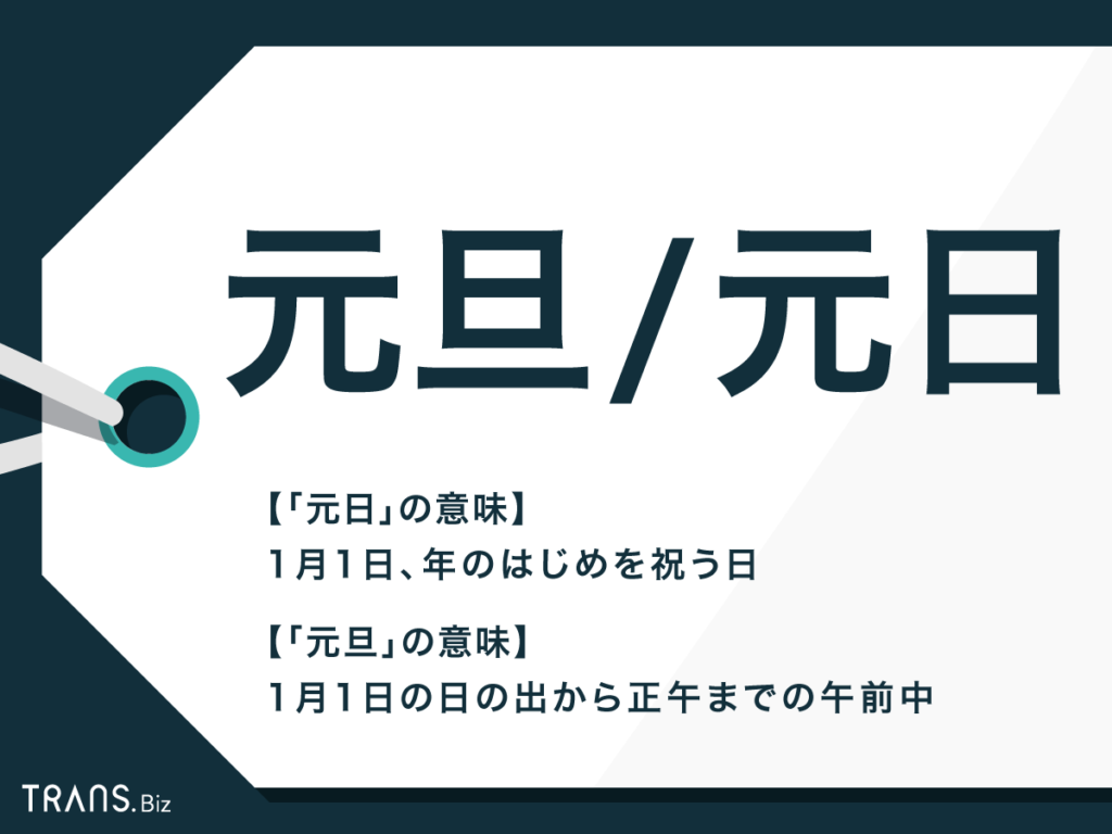 【恥をかく前に】「1月1日元旦」は間違い？元日と元旦の決定的な違いを解説