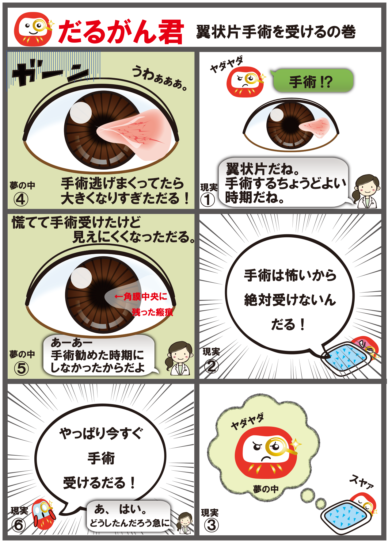 翼状片の治し方完全版！目薬で治る噂の真相と手術費用・再発防止策
