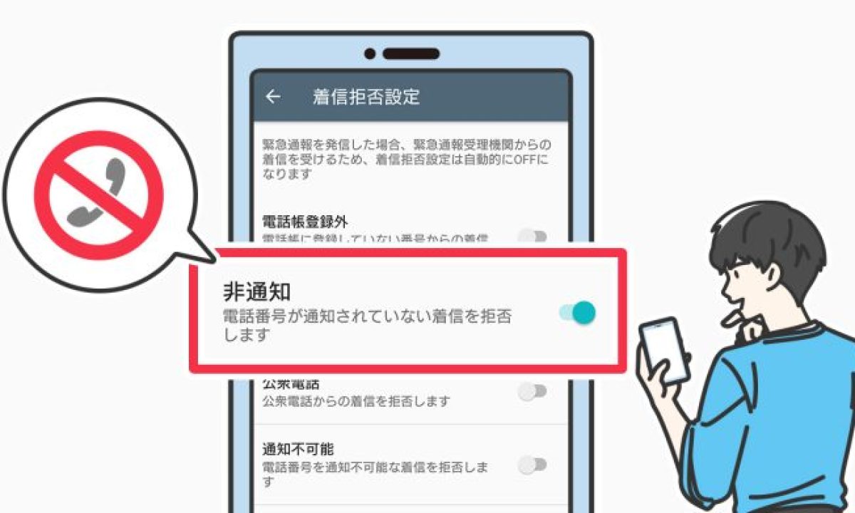 非通知着信の拒否設定完全ガイド！相手へのアナウンスと警察相談基準