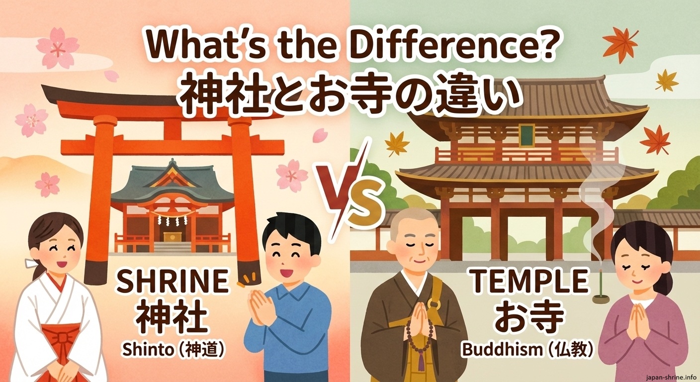 神社と寺院の決定的な違いとは？神仏の教え・参拝作法と御朱印の真相